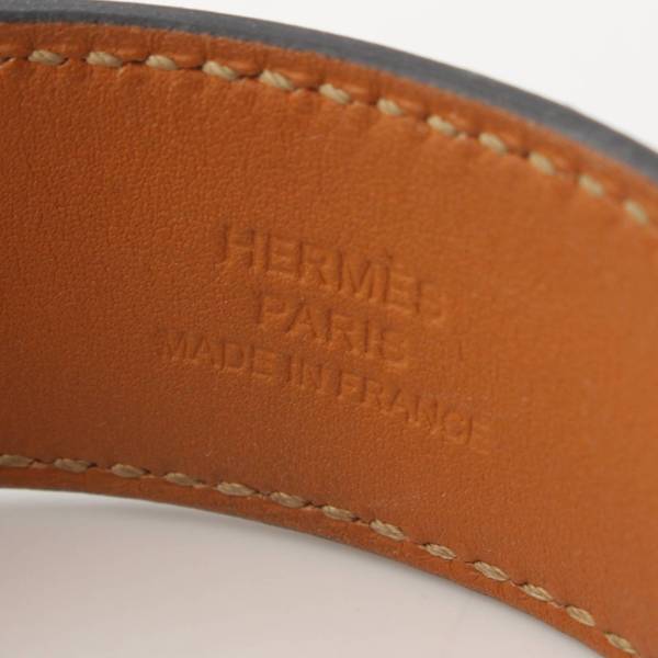 エルメス(Hermes) コリエドシアン24 レザー ブレスレット D刻 ブラック