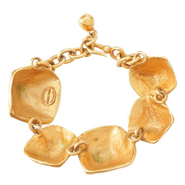 エルメス Hermes 70S VINTAGE Nugget Bracelet ヴィンテージ ナゲット ブレスレット ゴールド 中古 通販 retro  レトロ