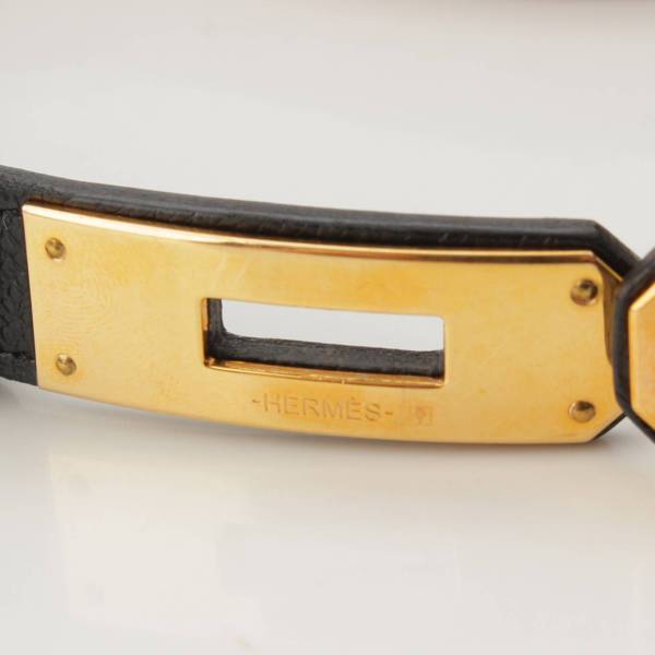 エルメス(Hermes) ケリーベルト エプソン レザー ゴールド金具 ブラック X刻印 中古 通販 retro レトロ