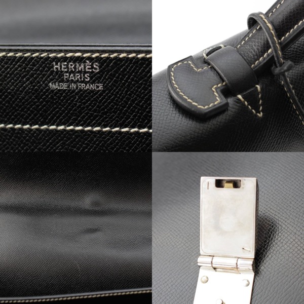 エルメス Hermes □E刻 サックアデペッシュ 41 クシュベル ビジネスバッグ ノワール ブラック 中古 通販 retro レトロ