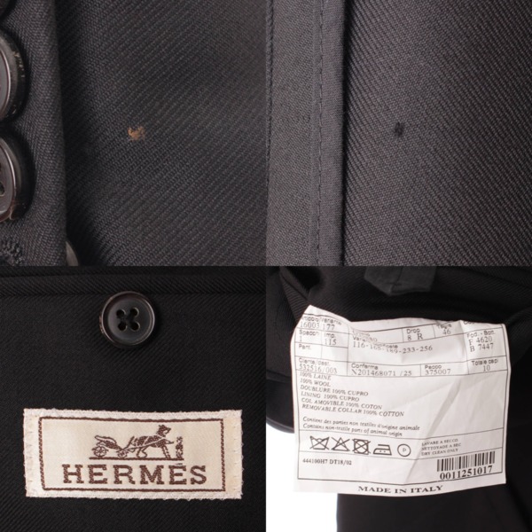 エルメス(Hermes) メンズ スカーフ レイヤード テーラードジャケット