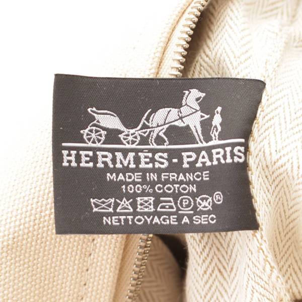 エルメス(Hermes) ブリッド ア ブラックPM キャンバス ミニバッグ