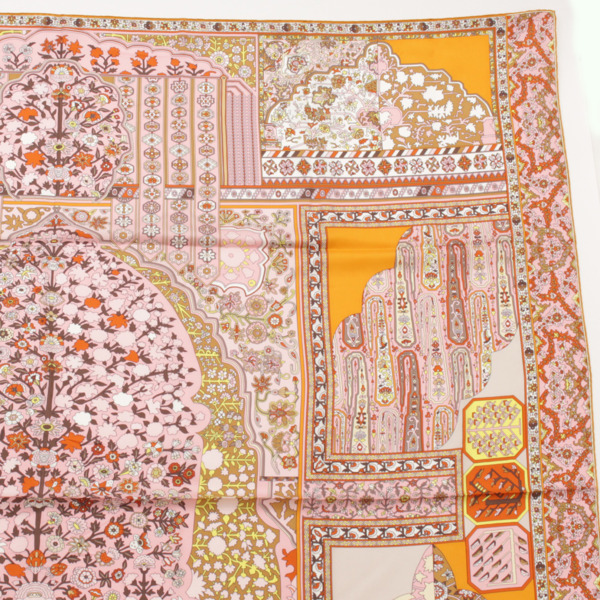 エルメス(Hermes) カレ140 シルクスカーフ TAPIS PERSANS ペルシャ絨毯 ピンク 中古 通販 retro レトロ