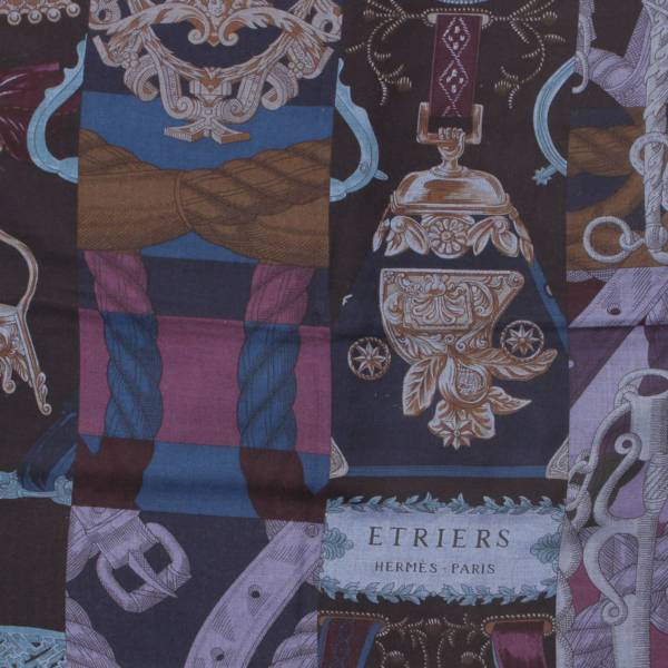 エルメス(Hermes) カレ140 カシミヤ シルク スカーフ ショール 