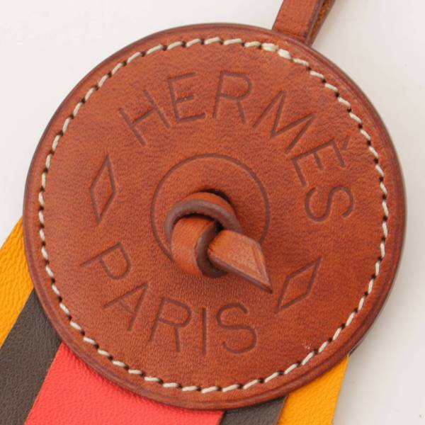 エルメス(Hermes) パドック フロット レザー チャーム マルチカラー