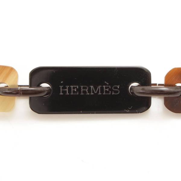 エルメス(Hermes) ラッカーリズム バッファローホーン ネックレス ブラウン 中古 通販 retro レトロ