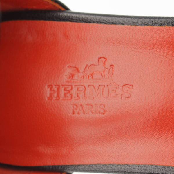 エルメス(Hermes) Baby 55 ベビー ケリーバックル レザー ストラップ パンプス 202105Z ブラック 37 1/2 中古 通販  retro レトロ