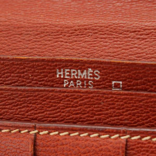 エルメス(Hermes) ベアン クラシック アリゲーター 二つ折り 長財布