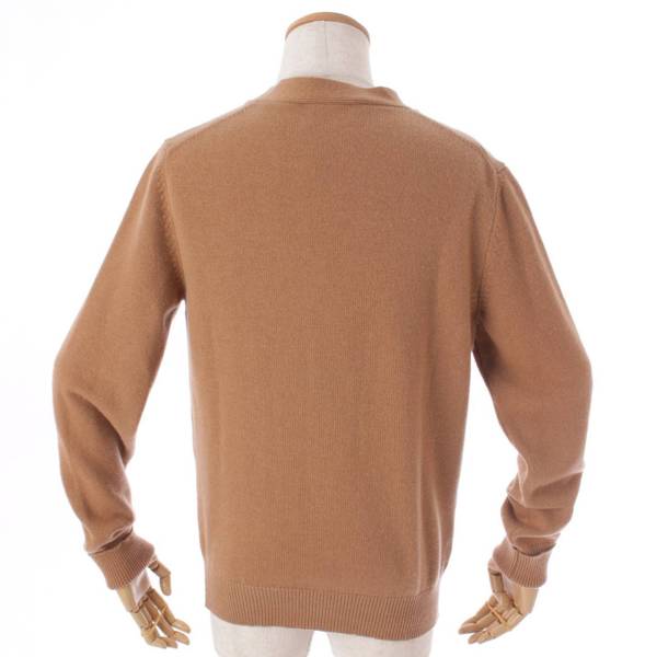 エルメス Hロゴ 刺繍 カシミヤ100％ カーディガン ニット セーター◇２41cm身幅