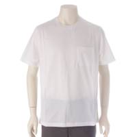 メンズ コットン 半袖 ポケット Tシャツ カットソー トップス ホワイト M
