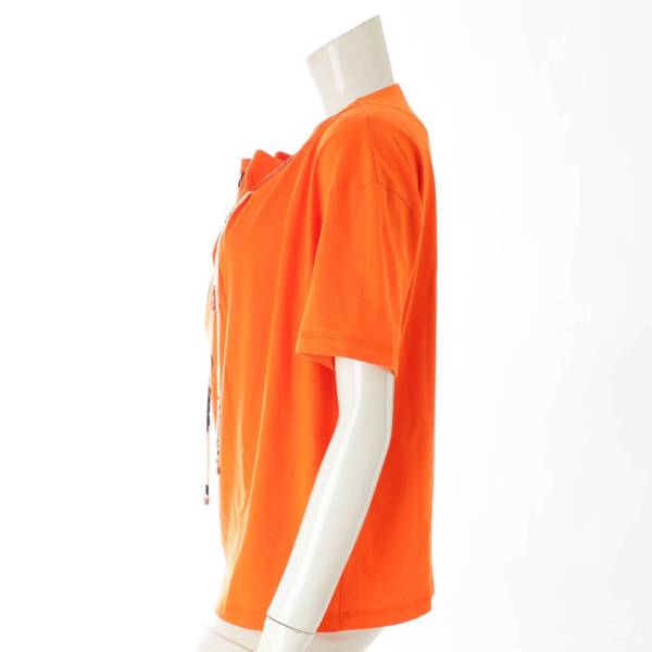 エルメス(Hermes) Tシャツ カットソー シルクリボン付き オレンジ 36 ...