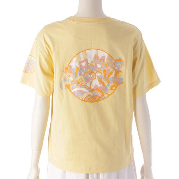 エルメス Hermes 22SS レインボー カルトゥーシュ 半袖 Tシャツ カットソー イエロー 34 中古 通販 retro レトロ