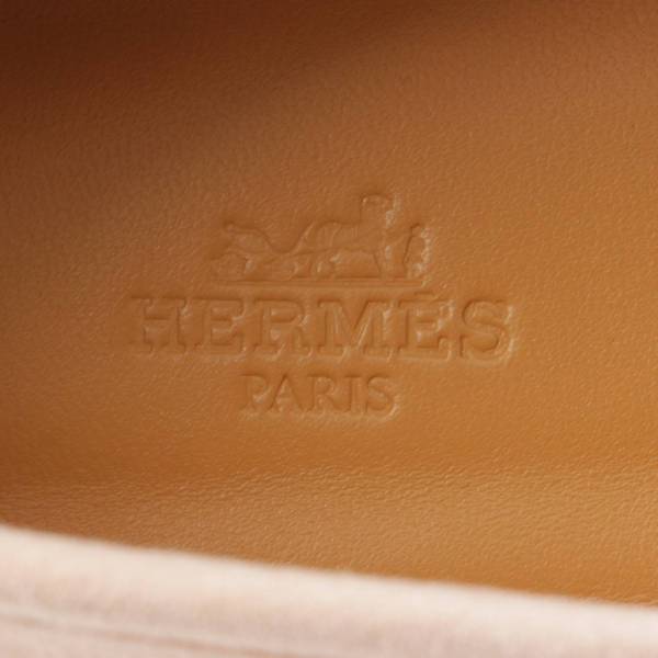 エルメス Hermes コレット スエード ゴールドバックル ローファー シューズ サーモンピンク 37 中古 通販 retro レトロ