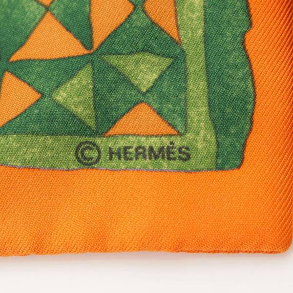 エルメス(Hermes) アスコットタイ シルク スカーフ キャメル 中古 通販 