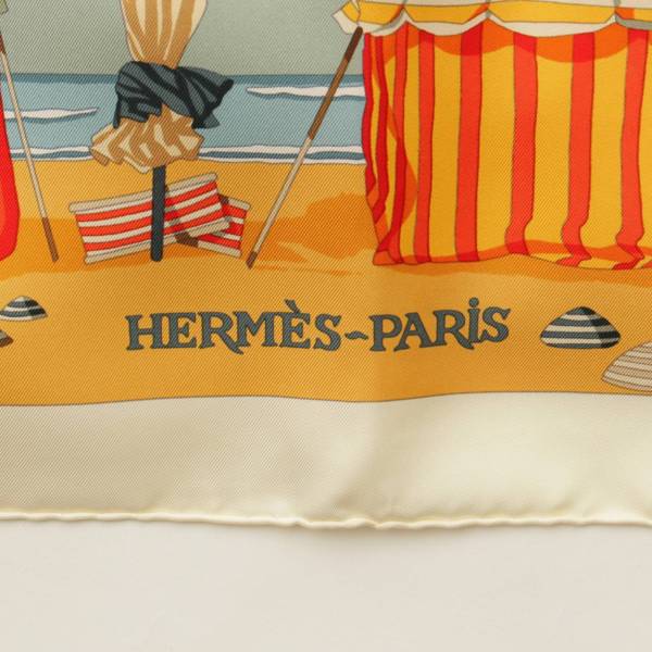 エルメス(Hermes) カレ90 シルクスカーフ CHARMES DES PLAGES