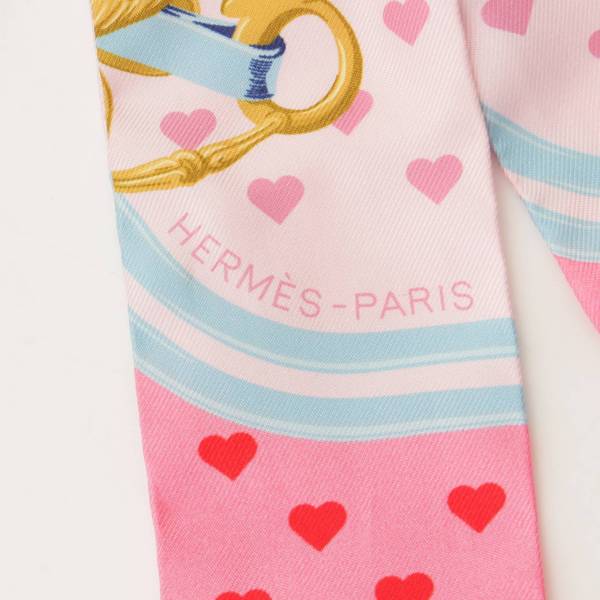 エルメス(Hermes) シルク ツイリー スカーフ BRIDES de GALA LOVE ROSE