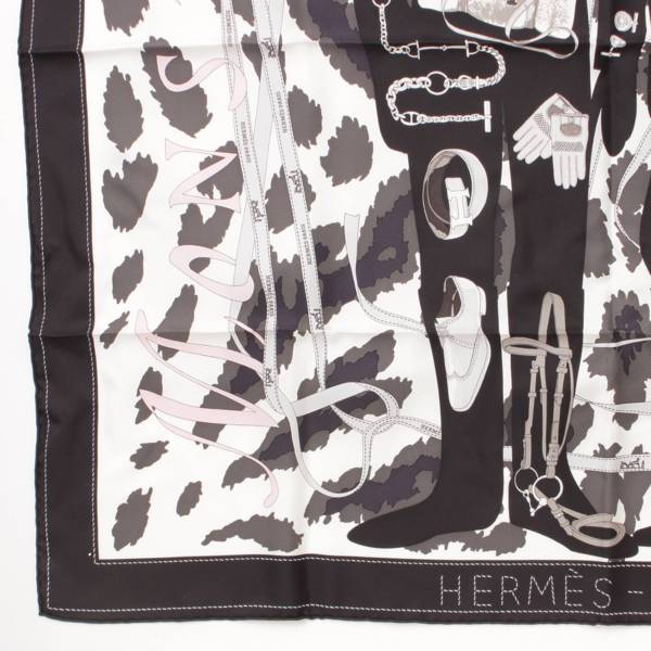 エルメス(Hermes) カレ90 シルクスカーフ MONSIEUR ET MADAME ムッシュ
