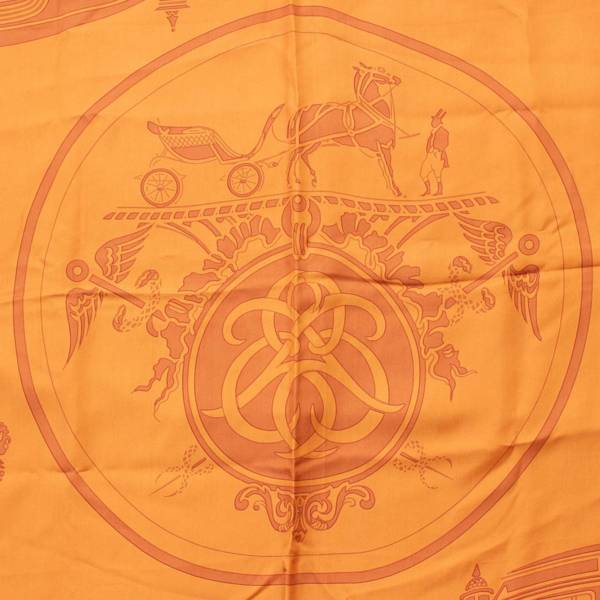 エルメス(Hermes) カレ140 ディップダイ シルクスカーフ ロゴ柄 
