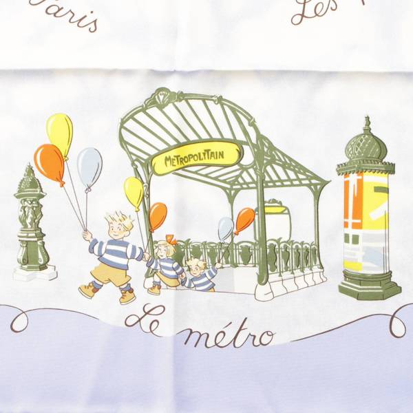 エルメス(Hermes) カレ90 シルクスカーフ Les Triples de Paris 
