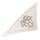 ポワンテュ ポワントゥ VIF ARGENT 銀のしずく シルク 三角 スカーフ グレー ホワイト