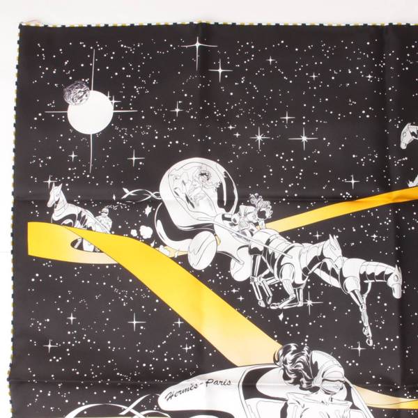 エルメス(Hermes) カレ90 シルクスカーフ Space Derby スペース 