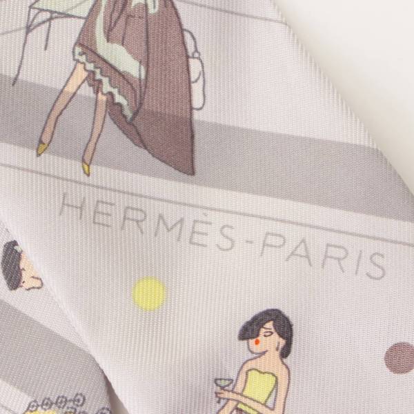 エルメス(Hermes) ツイリー シルク ロングスカーフ Ex-Libris Les