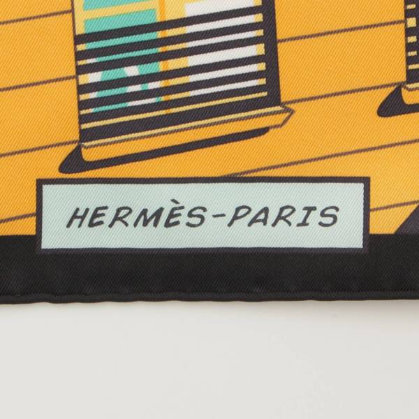 エルメス(Hermes) カレ70 シルクスカーフ MINUTT AU FAUBOURG ミッドナイトフォーブル マルチカラー 中古 通販 retro  レトロ