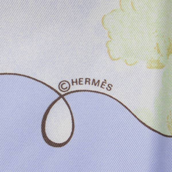 エルメス(Hermes) カレ90 シルクスカーフ Les Triples de Paris いたずら三つ子 ブルー 中古 通販 retro レトロ