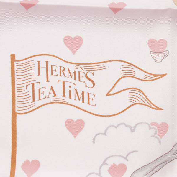 エルメス(Hermes) カレ70 シルクスカーフ TEA TIME ティータイム