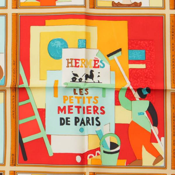 エルメス(Hermes) カレ90 シルクスカーフ LES PETITS METIERS DE PARIS 