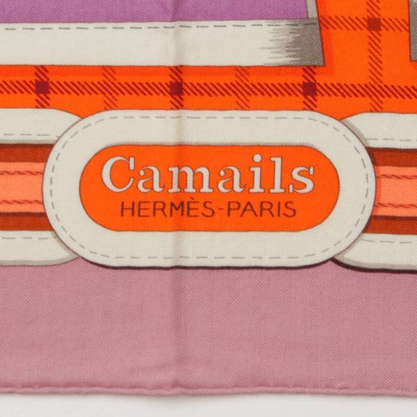 エルメス Hermes カレ140 カシミヤ シルクスカーフ Camails カマイユ 