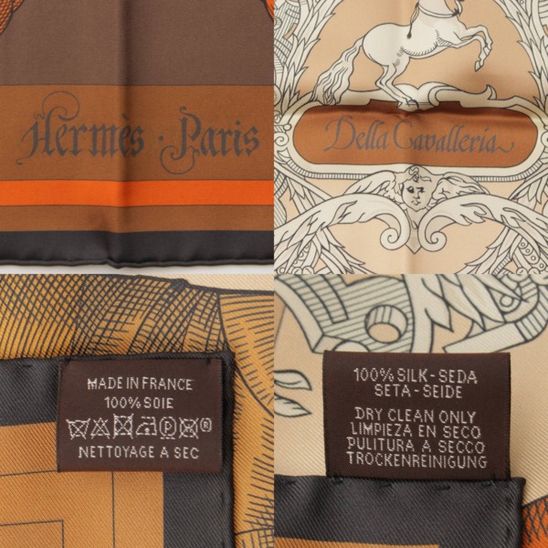 エルメス Hermes カレ90 ダブルフェイス シルクスカーフ Della