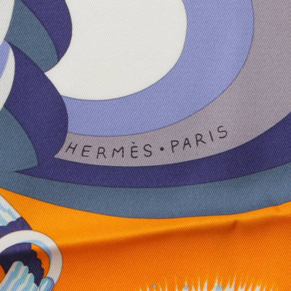 エルメス Hermes カレ70 シルクスカーフ シュヴァル・マスコット