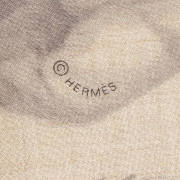 エルメス Hermes カレジェアン140 カシミヤ シルク スカーフ ロベールダレのアトリエ ベージュ 中古 通販 retro レトロ