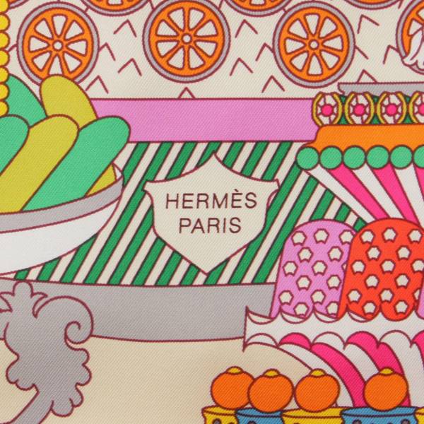 エルメス Hermes カレ90 LA PATISSERIE FRANCAISE パティスリー フランセーズ スカーフ 中古 通販 retro レトロ