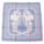 カレ55 BRIDES de GALA バンダナ シルクスカーフ ブルー