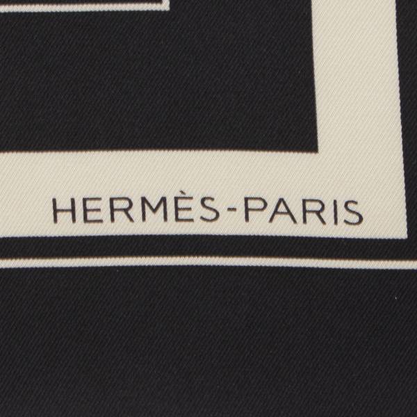 エルメス Hermes カレ80 フリンジ シルクスカーフ EX-LIBRIS エクス