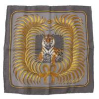 カレ45 TIGER ROYAL 王者の虎 カシミヤ シルク スカーフ
