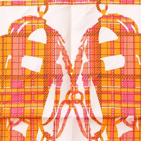 エルメス Hermes カレ45 BRIDES DE GALA TARTAN タータンチェック シルク スカーフ マルチカラー 中古 通販 retro  レトロ