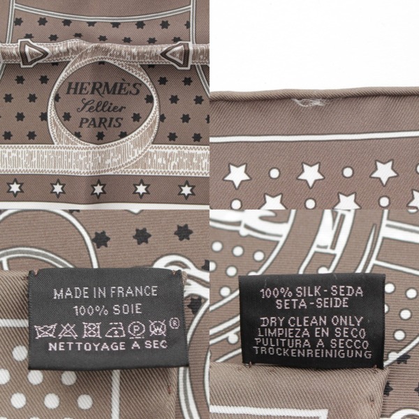 エルメス Hermes カレ70 Eperon d'Or Bandana 黄金の拍車 バンダナ シルクスカーフ グリトープ 中古 通販 retro  レトロ