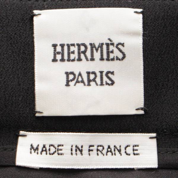 エルメス Hermes 23SS チェーン シルク サイドジップ クレープ パネル