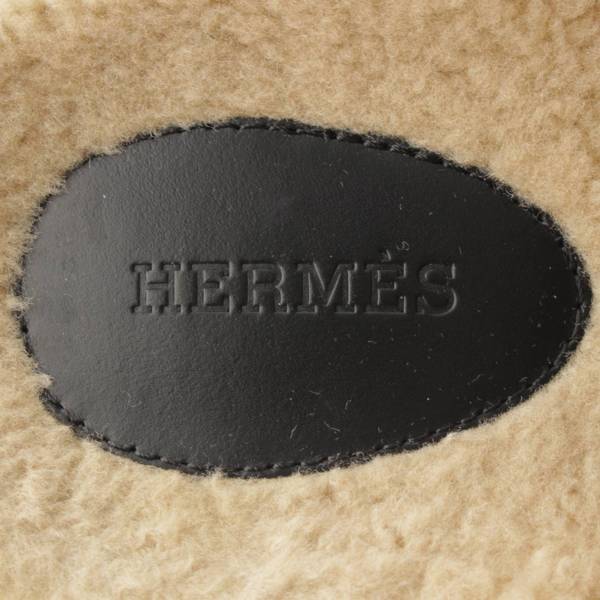 エルメス(Hermes) エルメス メンズ シプレ レザー×ムートン サンダル
