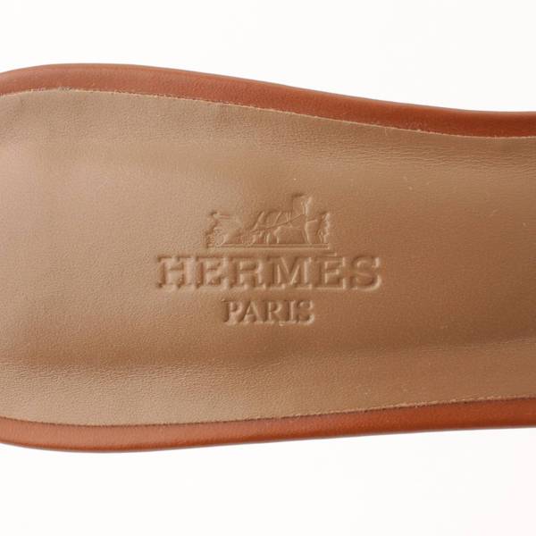 エルメス(Hermes) 21SS オアジス レザー Hロゴ サンダル ミュール