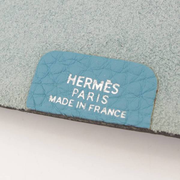 エルメス(Hermes) ユリスMM 手帳カバー ノートカバー トゴ ブルー 