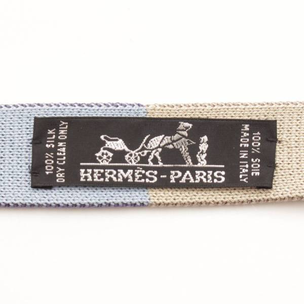 エルメス(Hermes) メンズ シルクマイユタイ ニットタイ ネクタイ