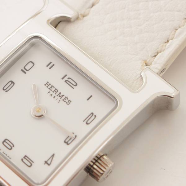 エルメス(Hermes) Hウォッチ ドゥブルトゥール 腕時計 HH1.220 ホワイト A刻 中古 通販 retro レトロ