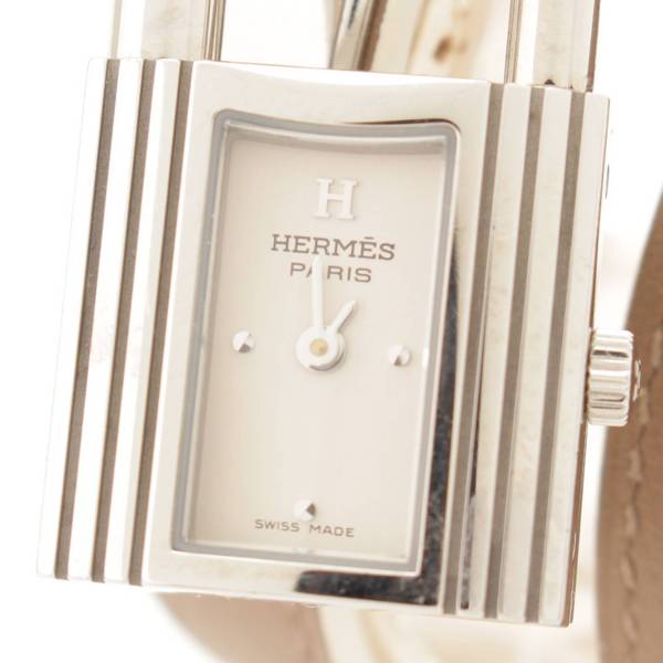 エルメス(Hermes) ケリーウォッチ ドゥブルトゥール 腕時計 KE1.210 グレージュ A刻 中古 通販 retro レトロ