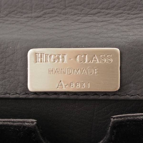 ハイクラス(HIGH CLASS) ケリー型 オーストリッチ ハンドバッグ