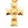 ラインストーン ヴィンテージ 十字架デザイン ネックレス ブローチ ゴールド