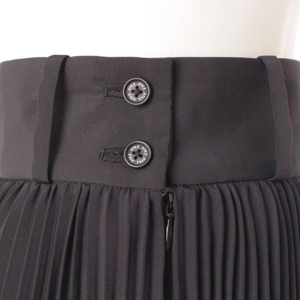 ハイク(HYKE) PLEATED SKIRT プリーツスカート 14043 ブラック 2 中古